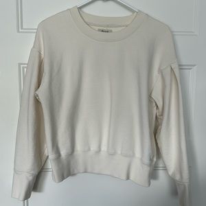 Madewell Pleat-Sleeve Sweatshirt in Sz Medium